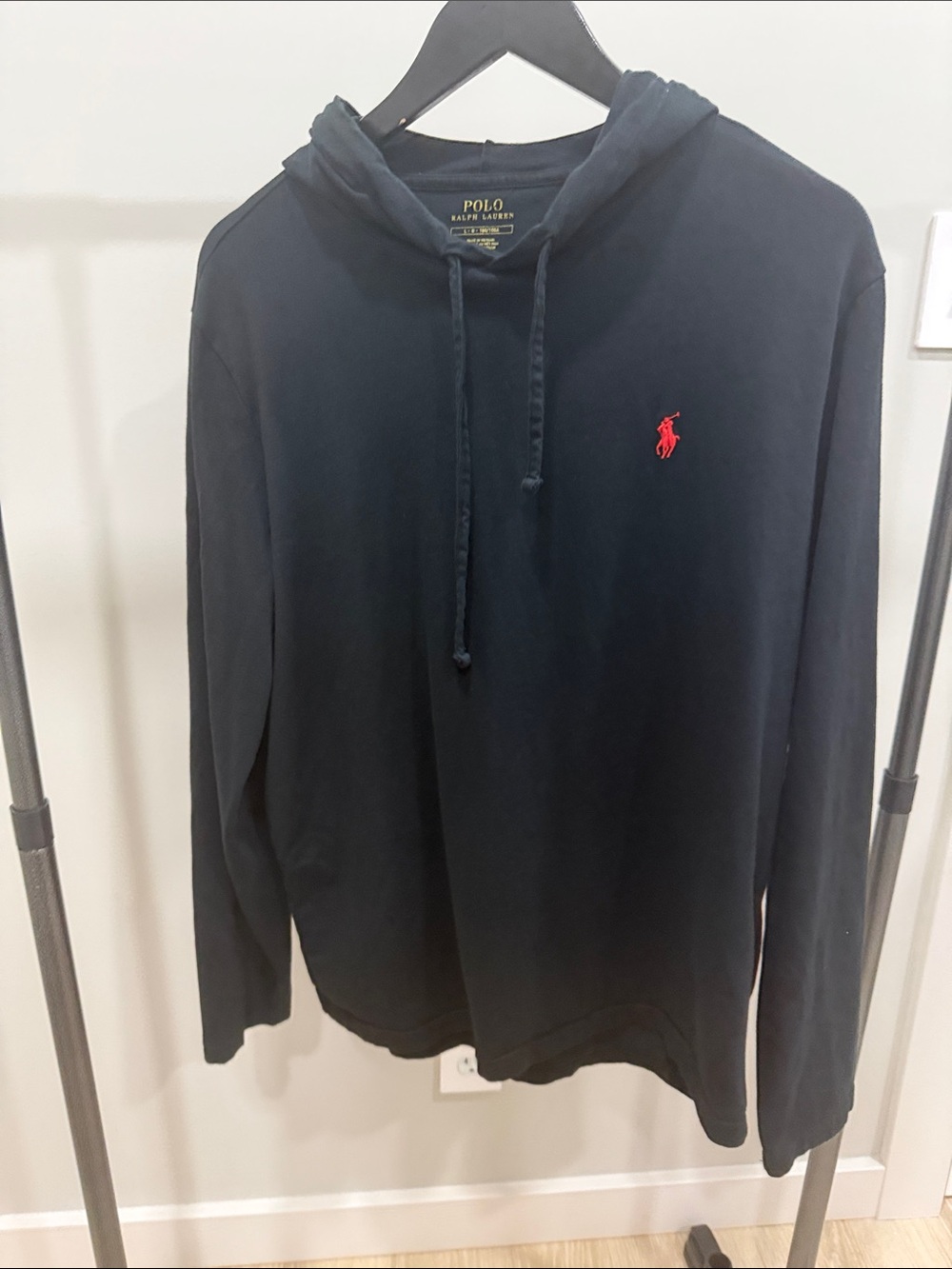 Polo by Ralph Lauren Navy Hoodie with Red Pony